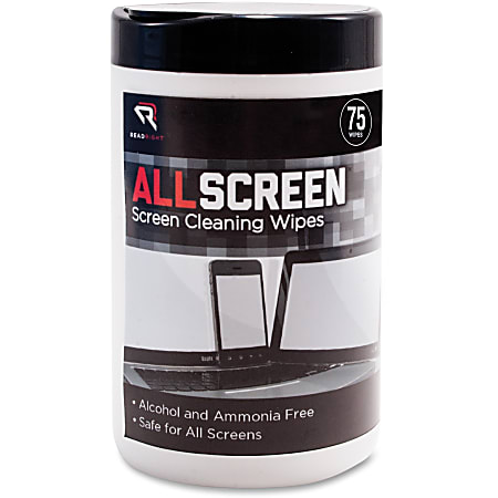 Advantus Read/Right AllScreen Screen Cleaning Wipes - For