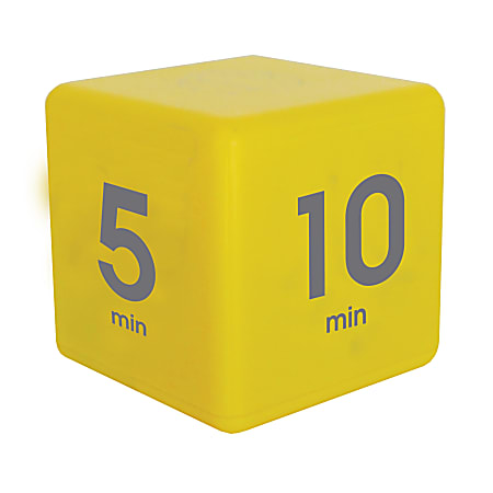 Datexx Time Cube® Preset Timer, Yellow, Pre-K - College