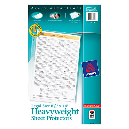 Legal Size Clear Plastic Sheet Protectors, Archival Quality for Binders Documents (Pack of 10)