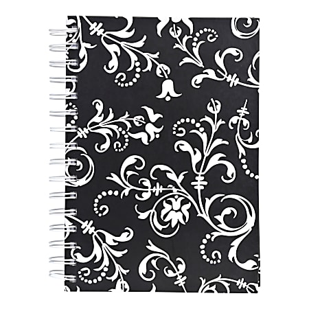 Eccolo&trade; Wiro Journal, 8 1/2" x 11", Ruled, 200 Pages, Black/White