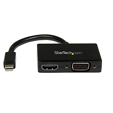 StarTech.com 2 in Mini To Or VGA Black - Office Depot
