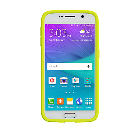 Speck® CandyShell Case For Samsung Galaxy S6, Gray/Yellow