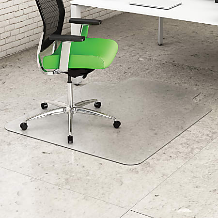 Deflecto Earth Source Chair Mat For Hard Floors Wide Lip 45 x 53