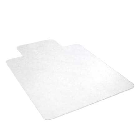 Deflecto Earth Source® Chair Mat For Hard Floors, Wide Lip, 45" x 53" With Lip, Clear