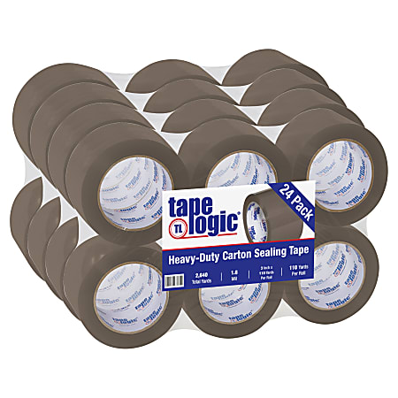 Tape Logic #600 Economy Tape, 3" x 110 Yd, Tan, Case Of 24 Rolls