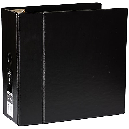 Office Depot® Brand Heavy-Duty 3-Ring Binder, 5" D-Rings, Black