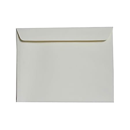 JAM Paper® Booklet Strathmore Wove Envelopes, 9" x 12", Gummed Seal, Strathmore Ivory, Pack Of 25
