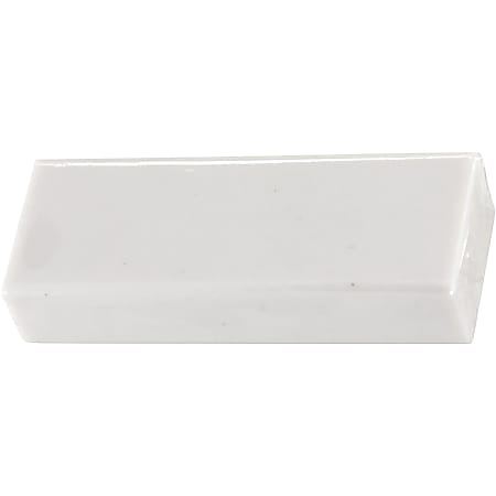 Baumgartens White Block Eraser Latex free Phthalate free Pliable Residue  free Plastic 4Pack White - Office Depot