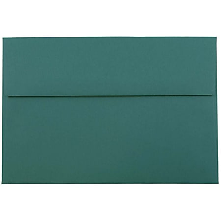 JAM Paper® Booklet Invitation Envelopes, A8 Gummed Seal, Teal, Pack Of 50