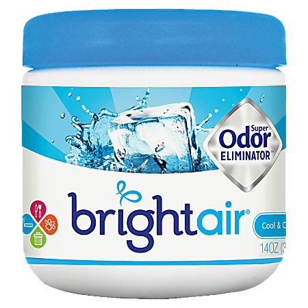 BRIGHT Air® Super Odor™ Eliminator Gel., Cool & Clean Scent, 14 Oz