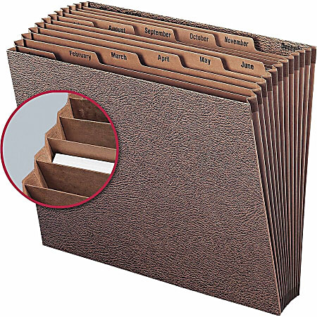Smead TUFF Expanding File 12 Pockets Monthly 12 x 10 Letter Size ...