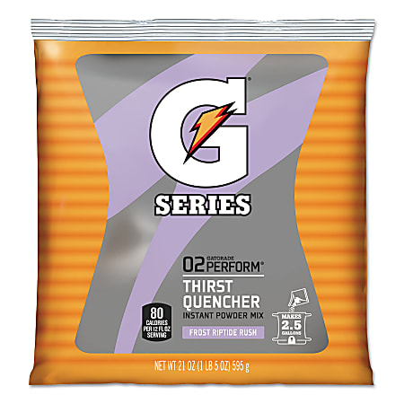 Gatorade® Thirst Quencher Powdered Drink Mix Pouches, Riptide Rush, 21 Oz, Carton Of 32 Pouches