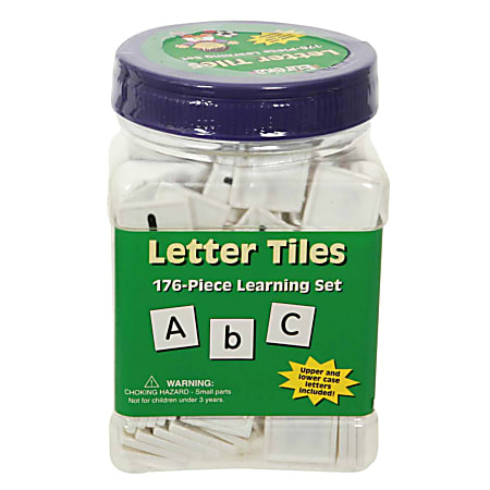 Eureka® Tub of Letter Tiles, Upper And Lower Case, Pack Of 176