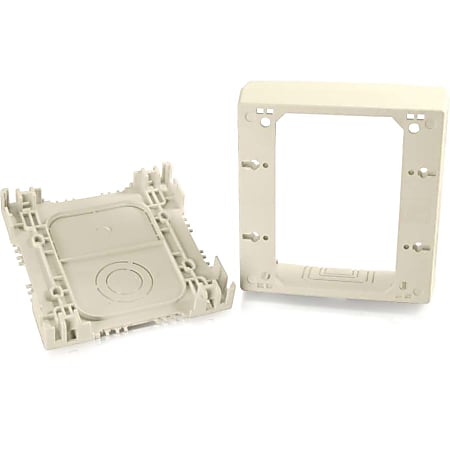 C2G Wiremold Uniduct Double Gang Deep Junction Box - Ivory