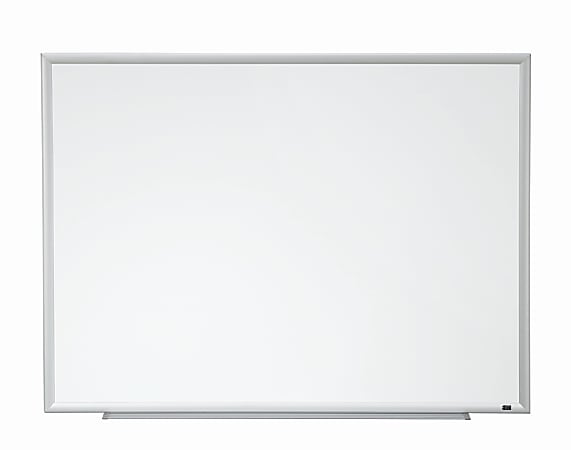Porcelain Magnetic Whiteboard, 96 x 48, White Surface, Silver Aluminum Frame Porcelain Magnetic Whiteboard, 96 x 48, White Surface, Silver Aluminum Frame