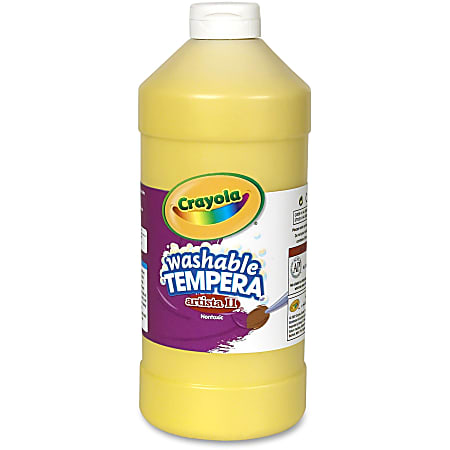 Crayola® Washable Tempera Paint Artista II, 2 lb Bottle, Yellow