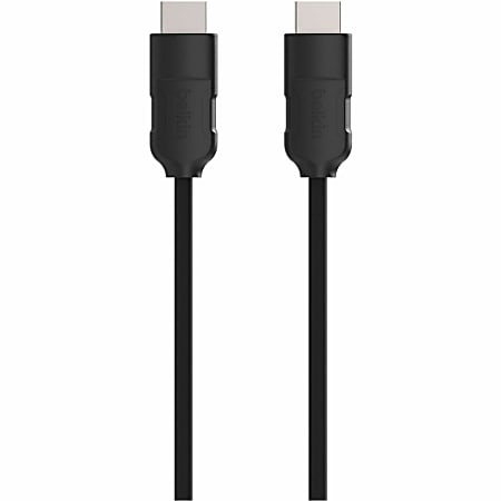 Belkin - High Speed - HDMI cable with Ethernet - HDMI male to HDMI male - 4 ft - black - for Belkin USB-C to HDMI + Charge Adapter