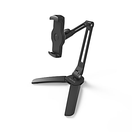 Kanto DS250 - Stand - for cellular phone / tablet - aluminum - black - screen size: 4.4"-7.5" - desktop