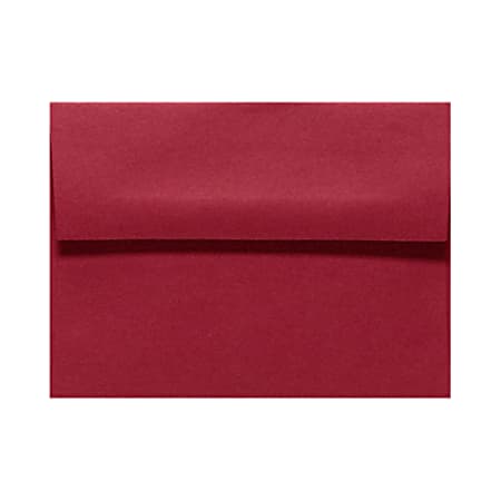 LUX Invitation Envelopes, A2, Peel & Press Closure, Garnet Red, Pack Of 1,000