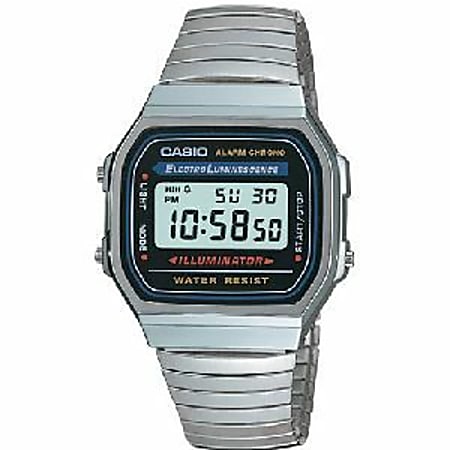Casio A168W-1 Classic Wrist Watch - Men - Casual - Digital - Quartz