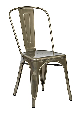Office Star™ Bristow Armless Chair, Gunmetal, Set Of 2 Chairs
