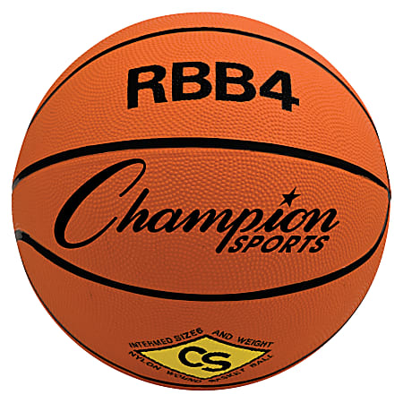 Champion Sports Intermediate Basketball, Size 6, Orange