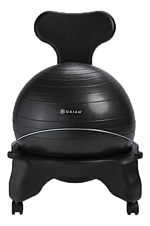Gaiam Classic Balance Ball® Chair, Black