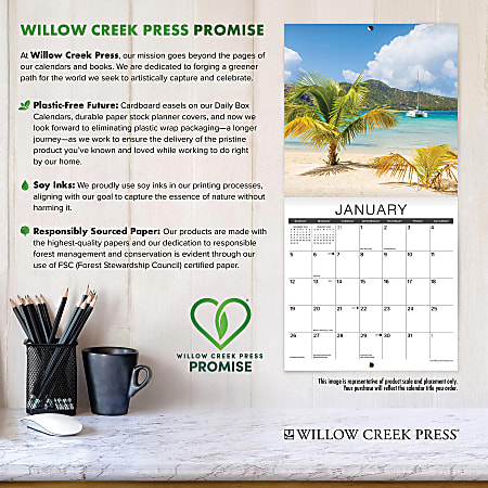 2026 Willow Creek Press Art Design Monthly Wall Calendar 12 x 12 ...