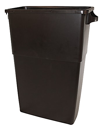 Thin Bin 23-gal Brown Container - 23 gal Capacity - Handle, Durable - Polyethylene - Brown