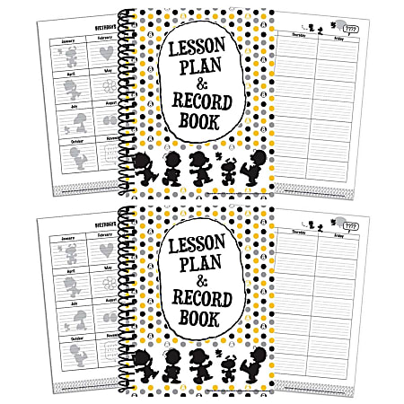Eureka Peanuts Touch Of Class Lesson Plan & Record Book, Pack Of 2