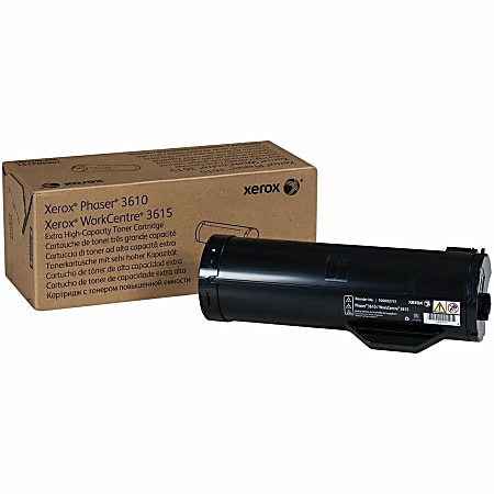 Xerox® 3610/3615 Black Extra-High Yield Toner Cartridge, 106R02720