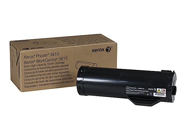 Xerox® 3610/3615 Black Extra-High Yield Toner Cartridge, 106R02720