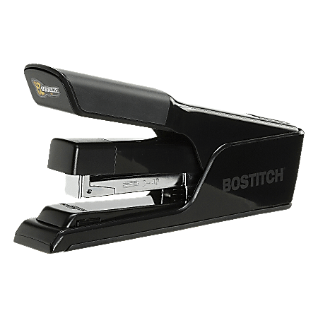 Stanley® Bostitch EZ Squeeze 40 Desk Stapler, Flat Clinch, Fast Load, Black