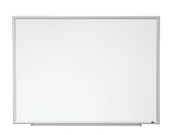 3M™ Magnetic Dry-Erase Whiteboard, 724" x 496", Aluminum Frame With Silver Finish