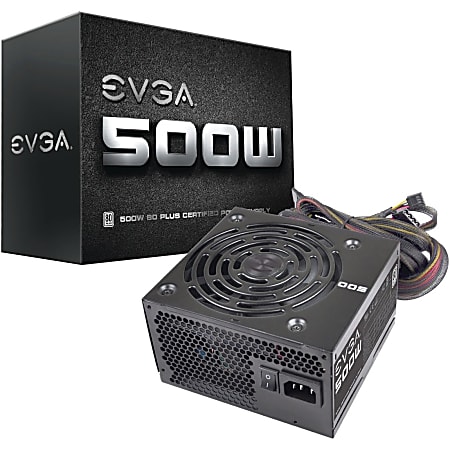 EVGA 500W 80Plus Power Supply Unit (100-W1-0500-KR) -
