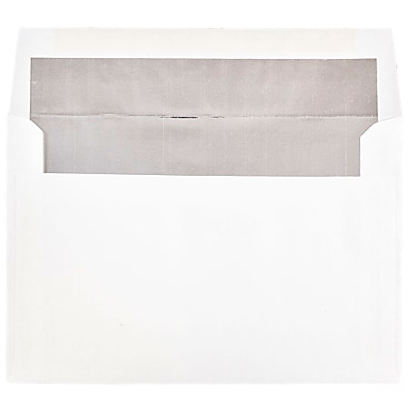 JAM Paper® Foil-Lined Invitation Envelopes, A9, Gummed Seal,