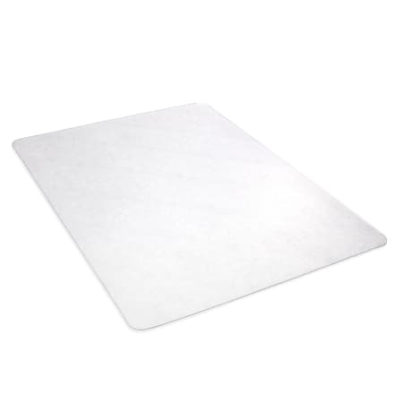 Deflecto Earth Source® Chair Mat For Hard Floors, Straight Edge, 46" x 60", Clear