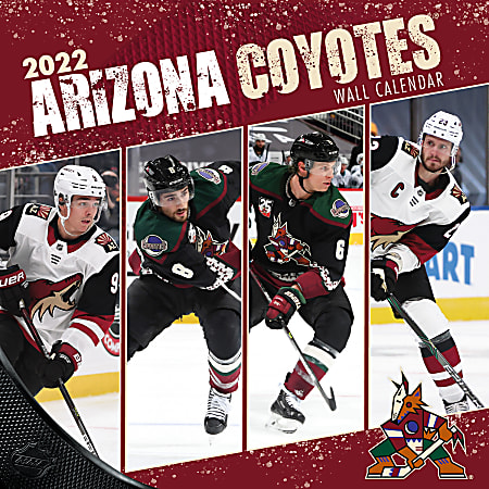 Lang Turner Licensing Monthly Wall Calendar, 12" x 24", Arizona Coyotes, January to December 2022