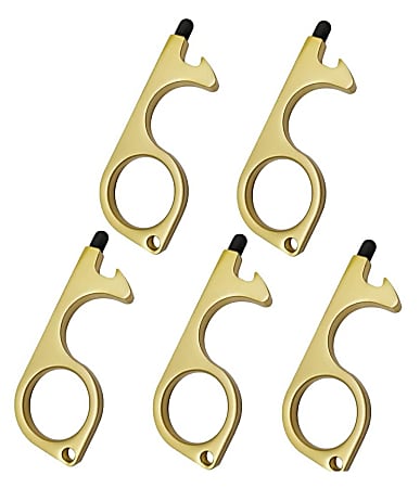 WeCare No-Touch Door Opener Keys, Pack Of 5 Keys