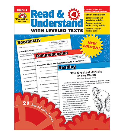 Evan-Moor® Read & Understand With Leveled Texts, Grade 4