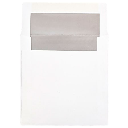 JAM Paper® Foil-Lined Invitation Envelopes, 6" x 6",