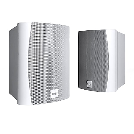 KEF All-Weather Outdoor Speakers, Ventura 6, White, Pack Of 2