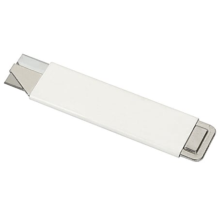 Office Depot&reg; Brand Steel Box Cutters, White, Pack Of 4