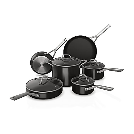 Ninja Foodi NeverStick Cookware Set, Black/Silver