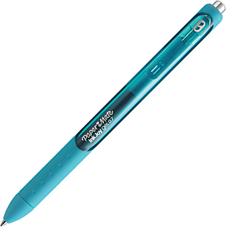 Paper Mate® InkJoy® Gel Pen, Medium Point, 0.7 mm, Teal Barrel, Teal Ink