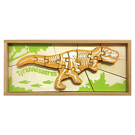 BeginAgain Toys Dinosaur Skeleton T-Rex Puzzle - Theme/Subject: Learning - 3+19 Piece