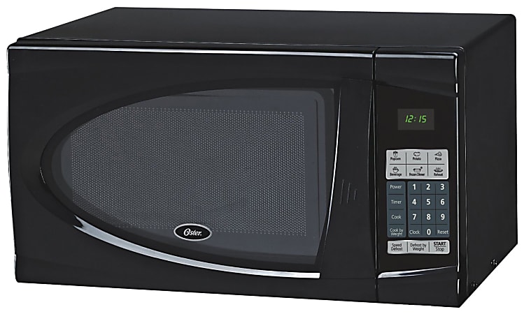 Oster 0.9 Cu Ft Countertop Microwave, Black