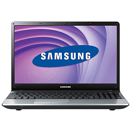 Samsung Series 3 NP300E5C A0BUS Laptop Computer With 15.6 Screen Intel Pentium Dual Core Processor Blue Silver Office Depot