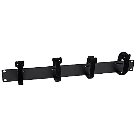 StarTech.com Cable Management Panel with Hook and Loop Strips for Server Racks - 1U