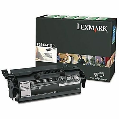 Lexmark™ T654X41G Black Extra-High Yield Return Program Toner Cartridge